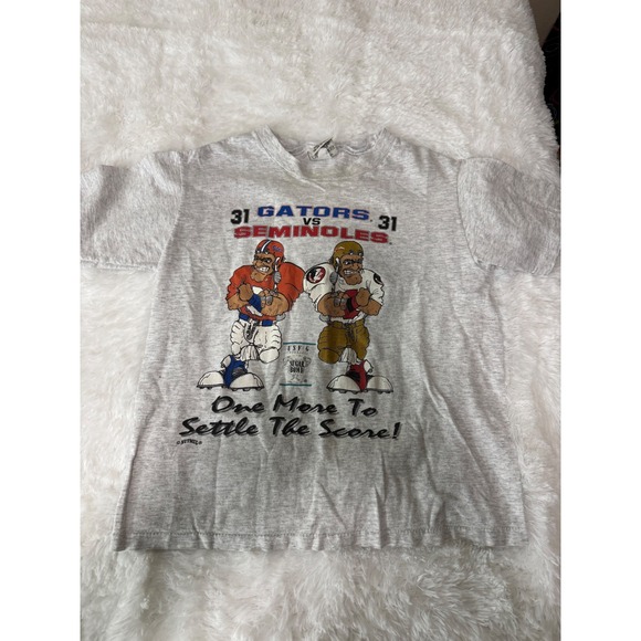 Vintage Gators vs Seminoles T Shirt NCAA College Football Nutmeg Mills - Picture 1 of 5